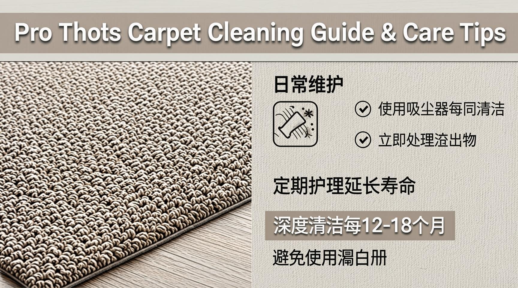 Pro Thots Carpet Cleaning Guide & Care Tips