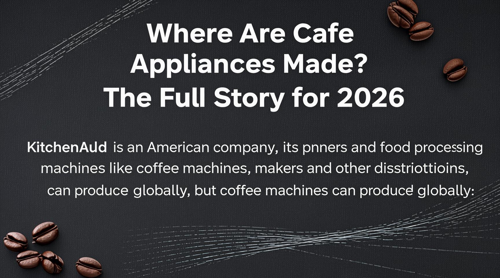 Where Are Cafe Appliances Made? The Full Story for 2026